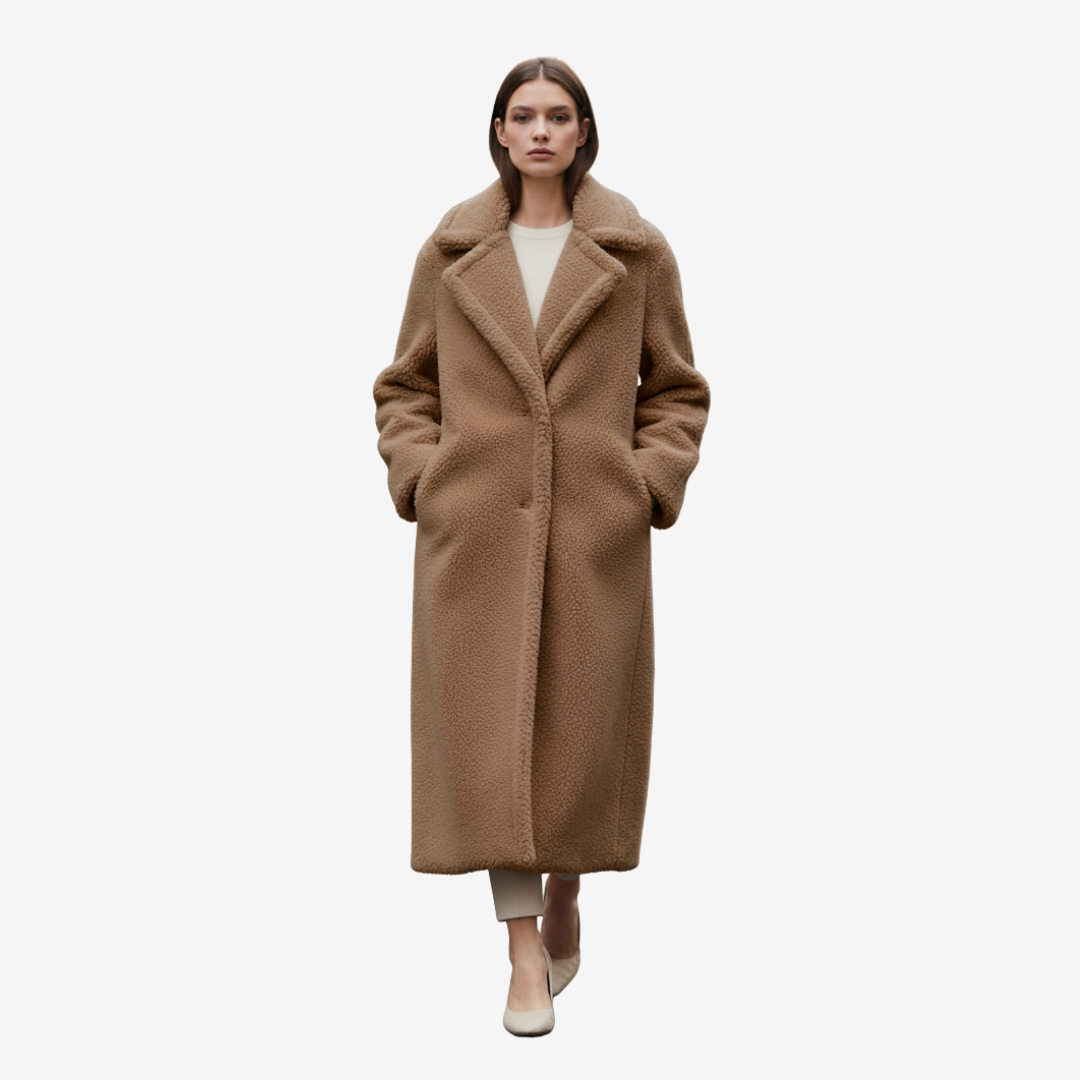 KISSENIA | Luxe Teddy Long Coat