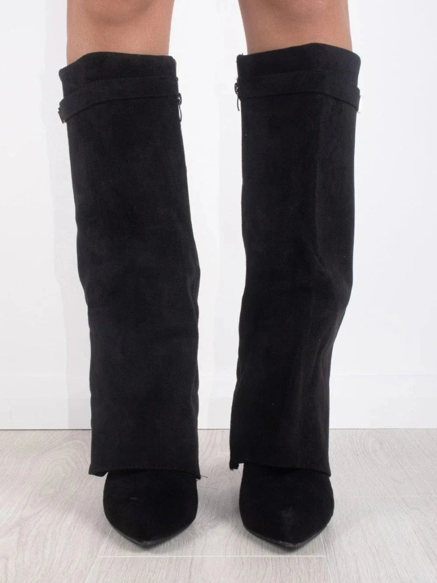 KISSENIA | FlareTop Knee-High Boots